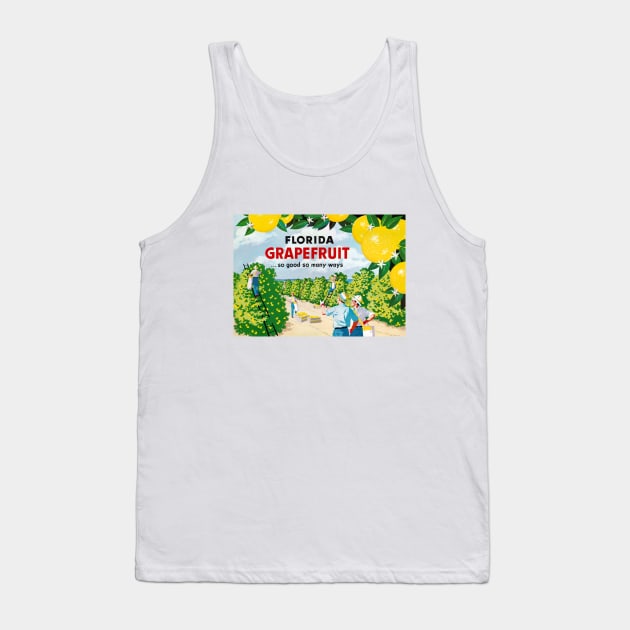 Florida Grapefruit 1930s Vintage Advertising Poster Tank Top by vintagetreasure